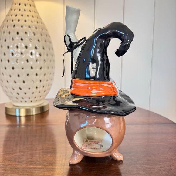 Halloween Witches House candle holder. Blue sky clay works by Heather Goldmine - Picture 8 of 15